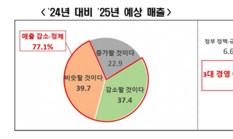 [이슈와 테마]소상공인 77 "1년새 매출 감소·정체" 원자재·임대료 부담 증가가 원인